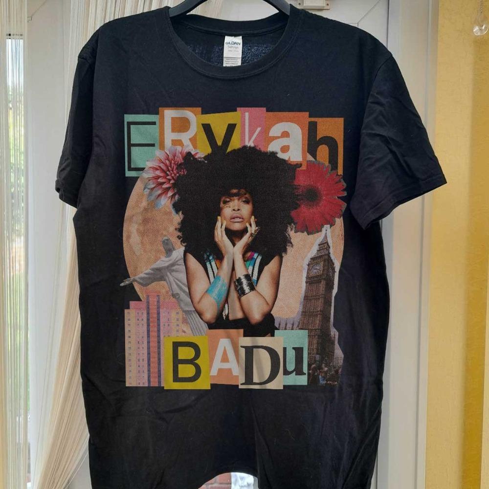 Erykah Badu Unisex Black T-Shirt - Picture 1 of 4